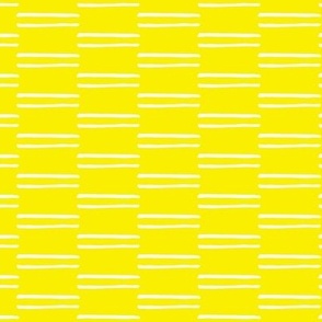 yellow surf stripes - Summer Surfing Dogs - Cute dog beach - blue/yellow - LAD23