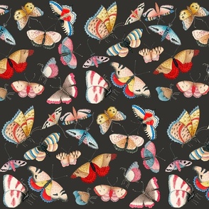 vintage Colorful Beutiful buterfly fabric 