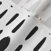 White and Black Minimal Boho Modern Stripe Pattern Print