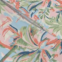 Tropic Toile Pink Muted