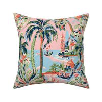 Tropic Toile Pink