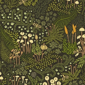 Macro Moss with Fairyflies // Medium