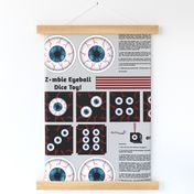 Zombie Eyeball Soft Toy Hanging Dice