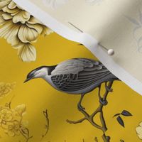 Large Scale, Yellow Bird Chinoiserie