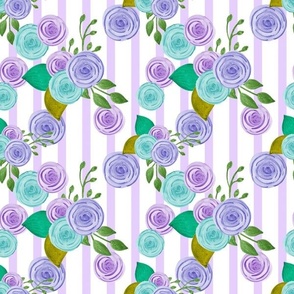 floral purple stipes