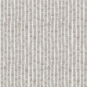 Hand-Drawn Stripe in Rich Chocolate Brown and Pale Gray (MEDIUM) B23016R01B