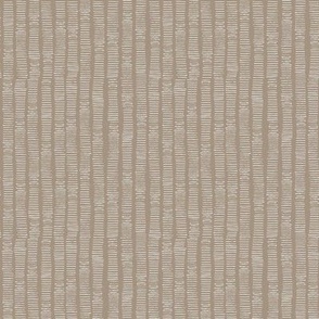 Hand-Drawn Stripe in Soft, Sandy Brown. and Pale Gray (MEDIUM) B23016R03A