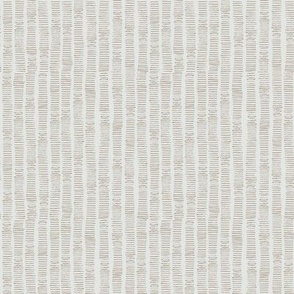 Hand-Drawn Stripe in Soft, Sandy Brown and Pale Gray (MEDIUM) B23016R03B