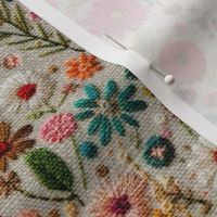 Field of Flowers Embroidery - Large Scale