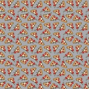 (extra small) pizza by the slice - pepperoni slice - grey  - C23