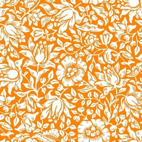 1879 "Mallow" by William Morris - Tennessee colors - White on Orange
