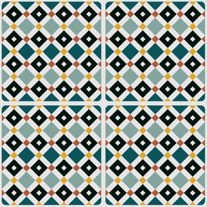 Damier tiles texture - FABRIC