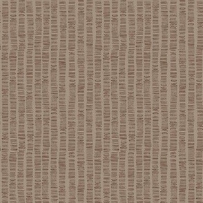Hand-Drawn Stripe in Rich Chocolate Brown and Sandy Brown (MEDIUM) B23016R03D