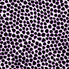 textured leopard spot purple 