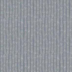 Hand-Drawn Stripe in Stormy Blue and Pale Gray (MEDIUM) B23016R05A