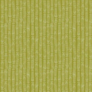 Hand-Drawn Stripe in Vintage Pea Green and Pale Grey (MEDIUM) B23016R06A