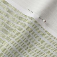 Hand-Drawn Stripe in Vintage Pea Green and Pale Grey (MEDIUM) B23016R06B