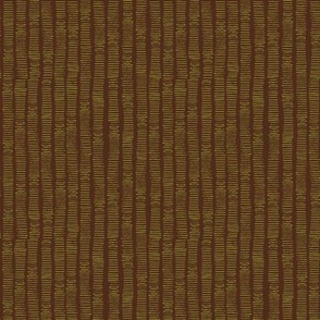 Hand-Drawn Stripe in Vintage Pea Green and Chocolate Brown (MEDIUM) B23016R06C