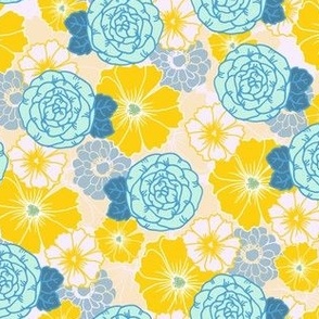 floral wilderness - tootsie_yellow - Small
