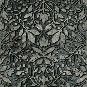 plaster of paris damask charcoal custom