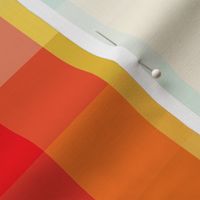 rainbow pixel check stripes
