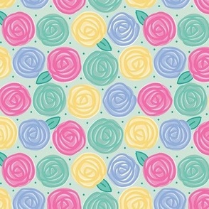 Pastel Scribble Roses