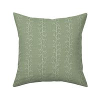 Bare Branches in Soft Sage Green - Large