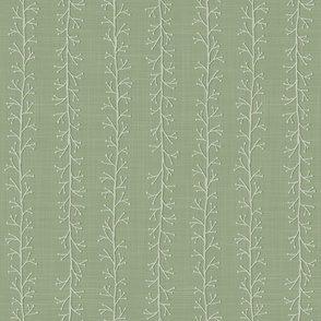 Bare Branches in Soft Sage Green - Large