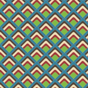 Art Deco-esque Revisited - 047 [blue, green, pink, brown, red, yellow - small]