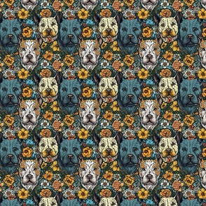 pit bull floral 1