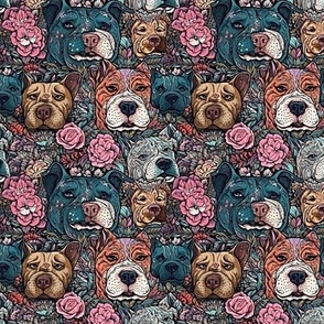pit bull floral 3