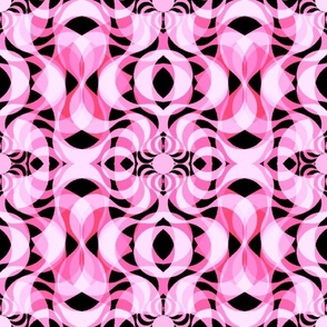 Overlapping Mandalas: Pinks
