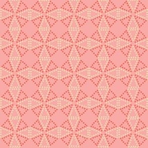 windmill dot mosaic circular geometric spring pink small scale