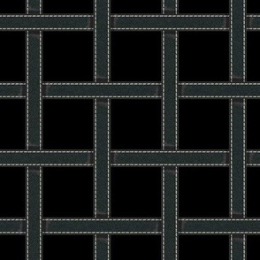 Black Leather No-2 4x4 - Black