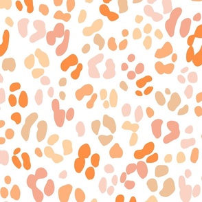 Orange Leopard Print XL in warm colors