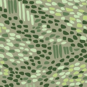 Abstract Snake camo green large