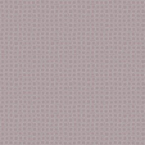 Wonky Geometric Gingham in Pale Gray on Dusky Lavender (SMALL) B23013R07A
