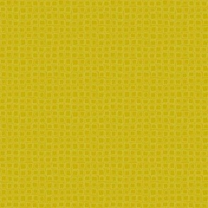 Wonky Geometric Gingham in Pale Grey on Goldenrod Yellow (SMALL) B23013R08A