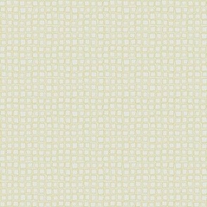 Wonky Geometric Gingham in Goldenrod Yellow on Pale Gray (SMALL) B23013R08B