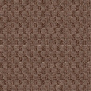 Modern Gingham in Chocolate Brown and Pale Gray (SMALL) B23015R01A