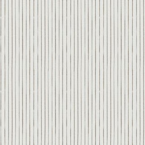 Whimsical, Hand Drawn, Narrow Stripes in Light Brown on White (SMALL) B23012R03B