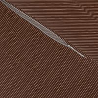 Whimsical, Hand Drawn, Narrow Stripes in Dusky Salmon Pink on Chocolate Brown (SMALL) B23012R04C