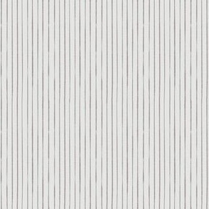 Whimsical, Hand Drawn, Narrow Stripes in Dusky Lavender on White (SMALL) B23012R07B
