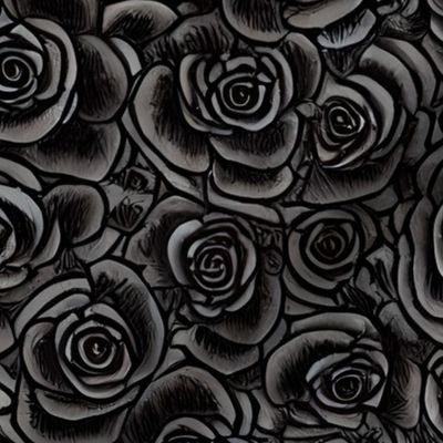 Black Roses Whimsigoth Allover Print