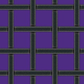 Black Leather No-2 4x4 - Purple