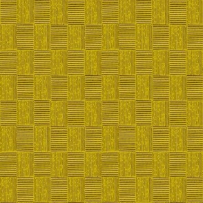 Modern Gingham in Goldenrod Yellow and Chocolate Brown (MEDIUM) B23015R08D