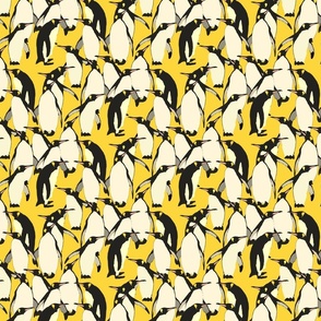 Penquin Party on yellow