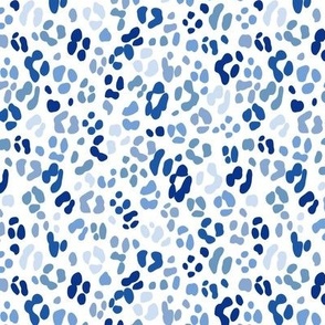 Small Blue Leopard Print