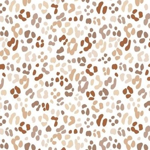 Small Neutral Leopard Print in beige and brown