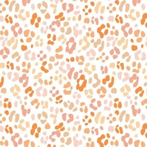Small Orange Leopard Print in warm colors